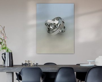 home musea chrome abstract art 5 hemel wolken