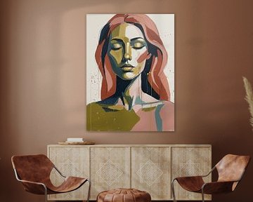 ART of woman 01 abstract portrait