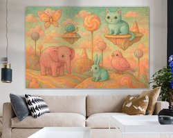 Example of the artwork in a room