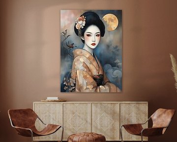 Geisha in goud