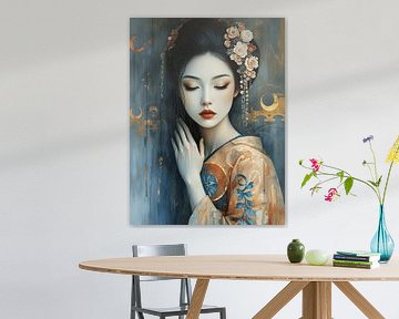 Geisha in goud