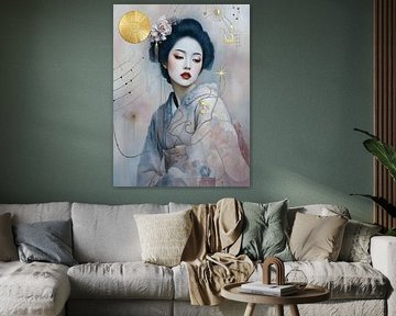 Geisha in goud