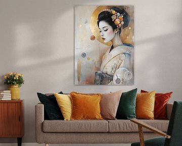 Geisha in goud