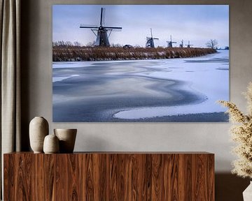 Ice patterns Kinderdijk