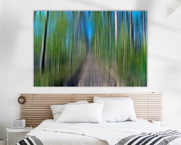 Dreamy feeling in the autumnal pine forest - Abstraction by Silva Wischeropp