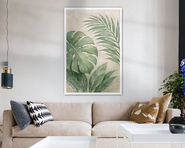 Tropische botanische Blätter