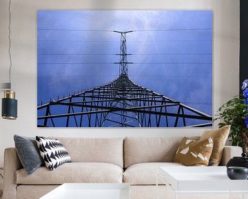Colourful Electricity mast - Industrial Landscape