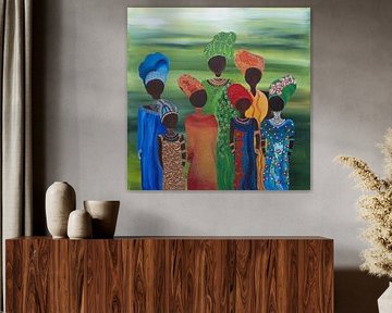Traditionelle afrikanische Familie Zahara