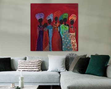 Malerei afrikanischer Frauen Thandiwi