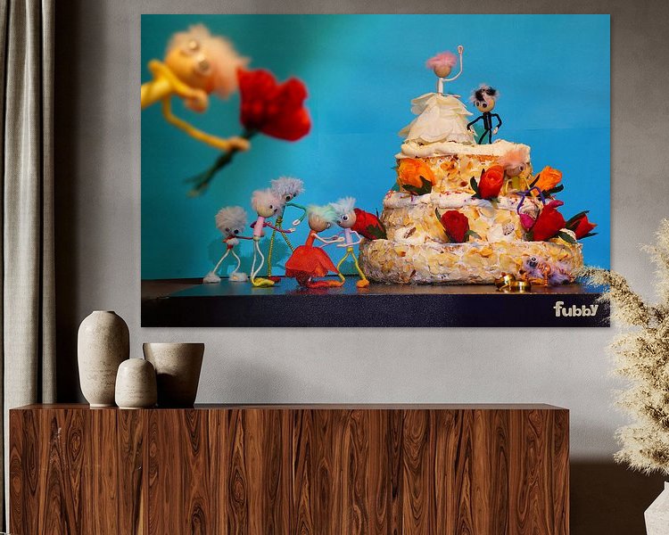 Example of the artwork in a room