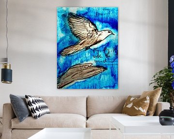 Flight into Freedom / Vol vers la liberté peinture abstraite