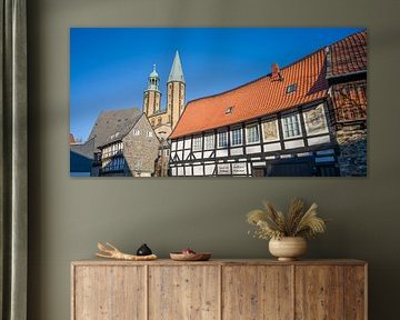 Goslar - Old town with market church by t.ART