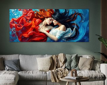 Vrouwen in de stilte van het water - Een ontmoeting tussen twee vrouwen tussen vertrouwen, loslaten en drijvende intimiteit