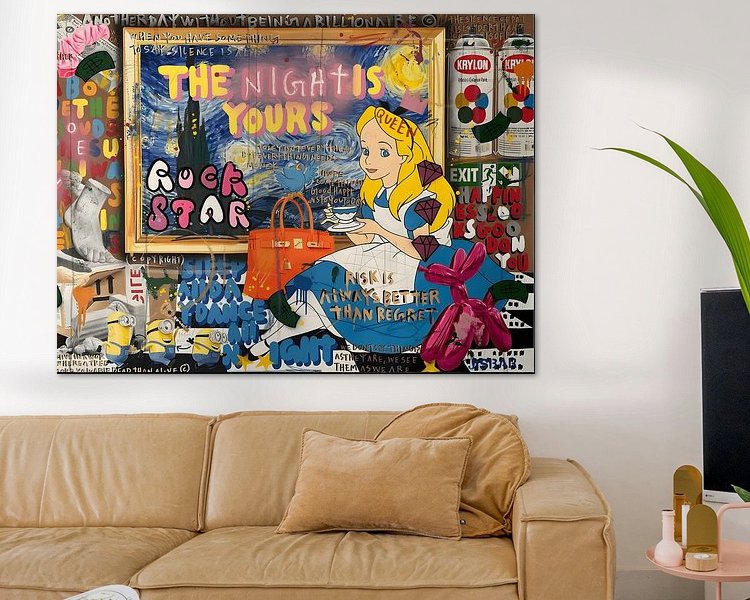 Example of the artwork in a room