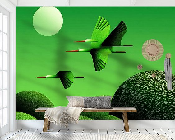 Example of the artwork in a room