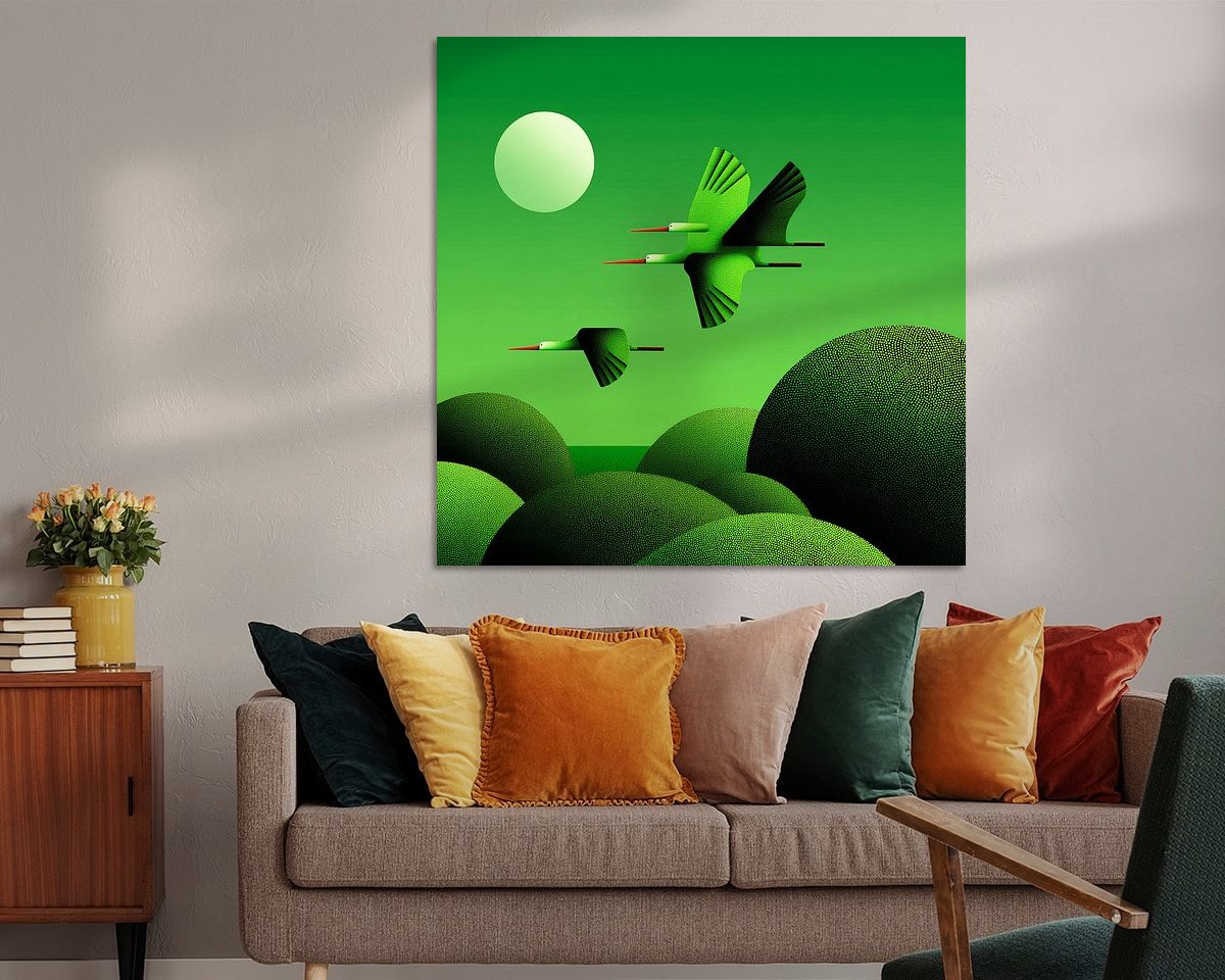 Example of the artwork in a room