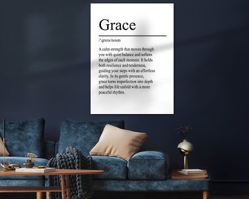 Grace Definition - White by WordsThatInspire