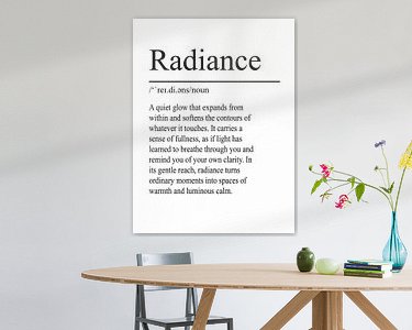 Example of the artwork in a room