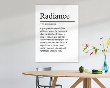 Radiance Definition - White by WordsThatInspire