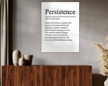 Persistence Definition - White by WordsThatInspire