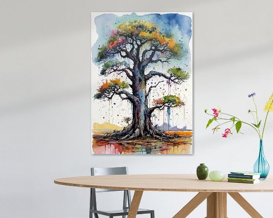 Example of the artwork in a room