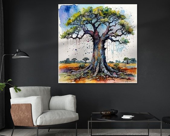Example of the artwork in a room