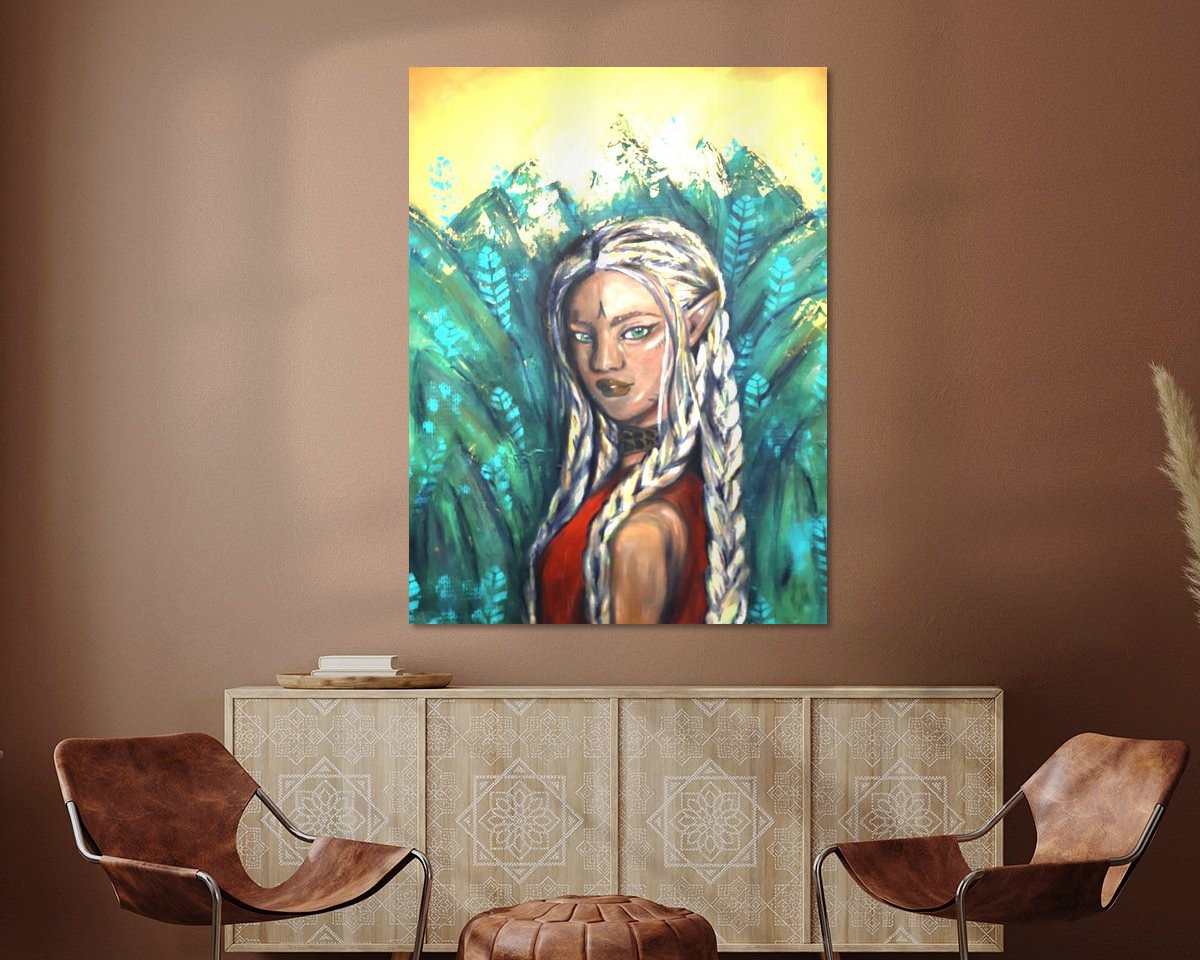Example of the artwork in a room