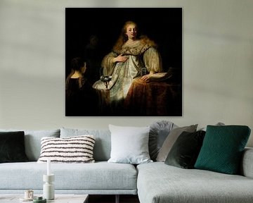 Judith maakt zich op voor het banket van Holofernes, Rembrandt