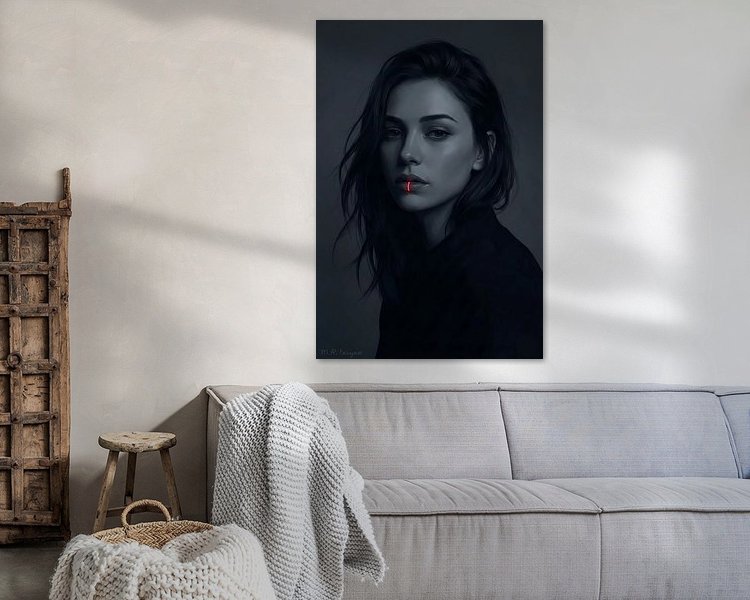 Example of the artwork in a room