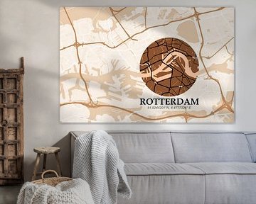 Map Style Rotterdam - Orange