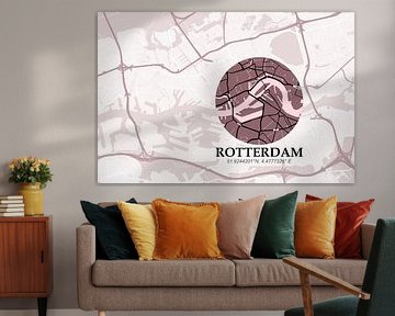 Map Style Rotterdam - Red
