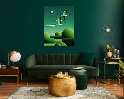 Example of the artwork in a room