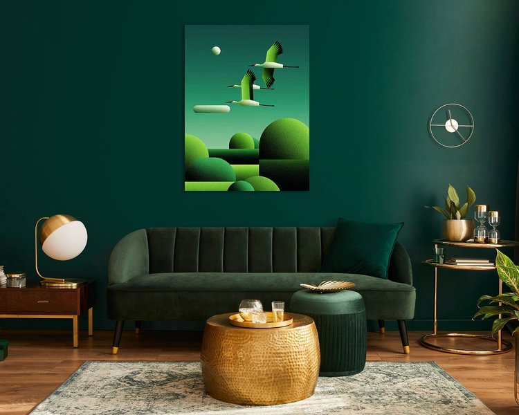 Example of the artwork in a room