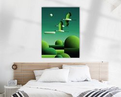 Example of the artwork in a room