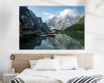 Lago di Braies, Dolomiti,Italie sur Marjo Van Oosten