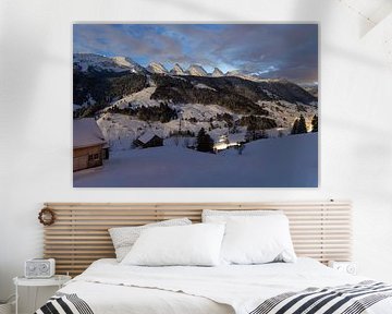 Night panorama in Toggenburg, Switzerland by Jan Schuler