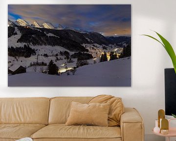Night panorama in Toggenburg, Switzerland by Jan Schuler