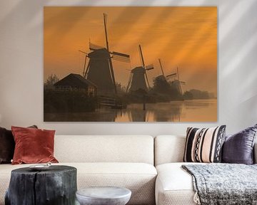 Sunrise Kinderdijk by Sander Groenendijk