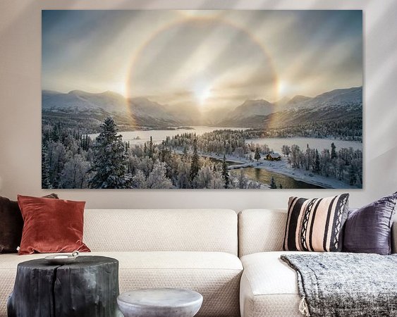 Example of the artwork in a room