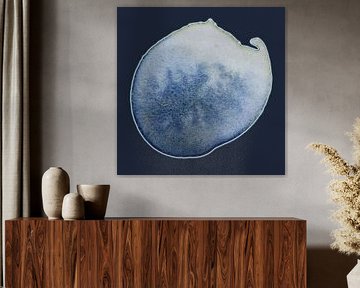 Soft Tide Aqua Mineral 963 – Blue Motion Abstracte Wandkunst