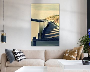 Texel - Strandhäuschen an Dünen von Petra Dreiling-Schewe