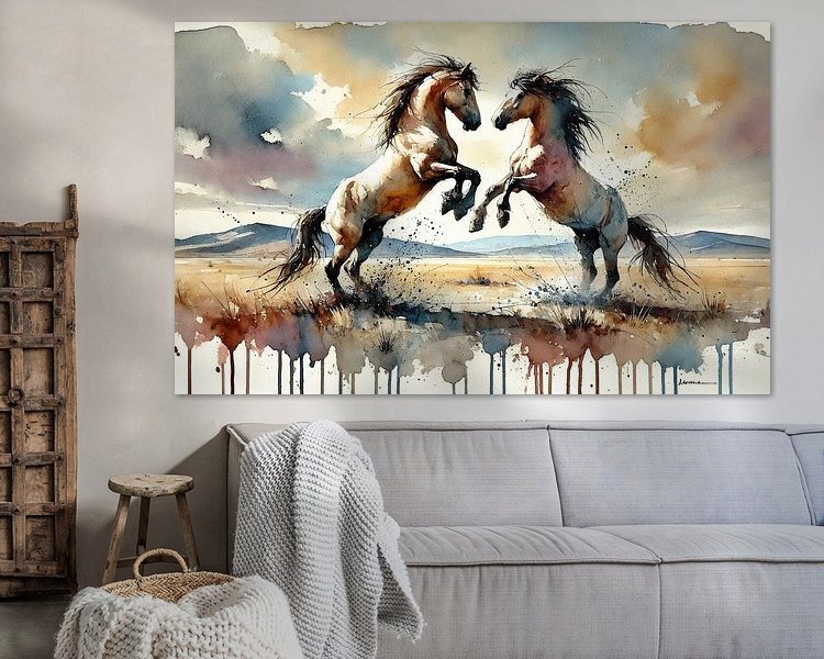 Example of the artwork in a room