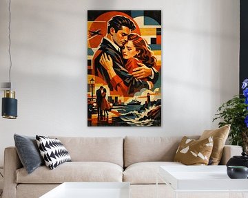 Vintage Lovers Farewell by the Sea by Dodik Hariyono