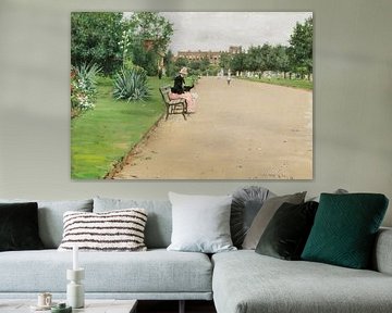 Een stadspark - William Merritt Chase