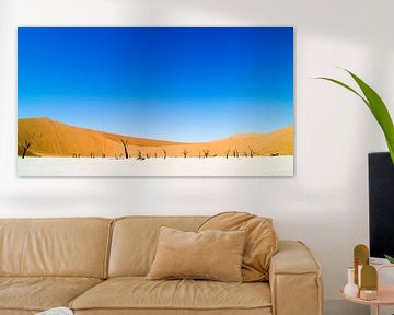 Landscape: blue sky in Dune 45, Sossusvlei, Namibia, Africa by Jeroen Bos