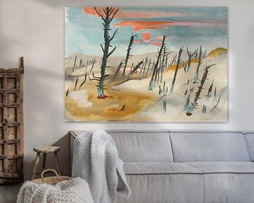 Max Pechstein, Het Dode Woud - Lonske Dune, 1934