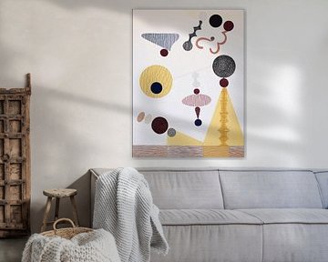 Miró trifft auf Kandinsky_14 von Artclaud