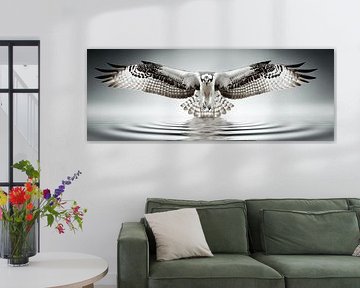 A Circle of Water | Osprey on the Hunt by Karina Brouwer