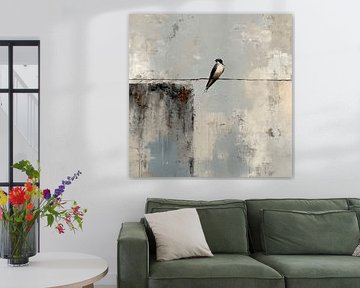 Vogel auf Draht von Nomo.Art