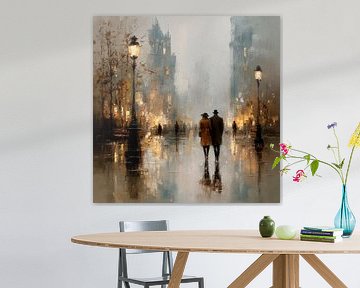 Romantic Rainy City Walk